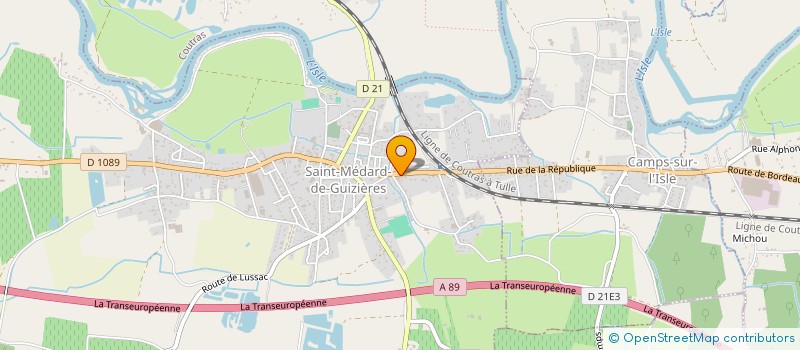 localisation de l'entreprise MONSIEUR JEAN-DANIEL MAHAGNE  SAINT-MEDARD-DE-GUIZIERES