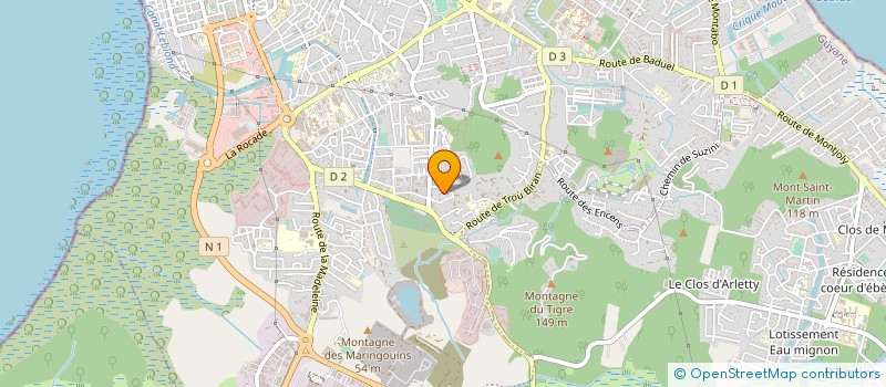 localisation de l'entreprise MONSIEUR JEAN DANIEL MICHAUD  CAYENNE