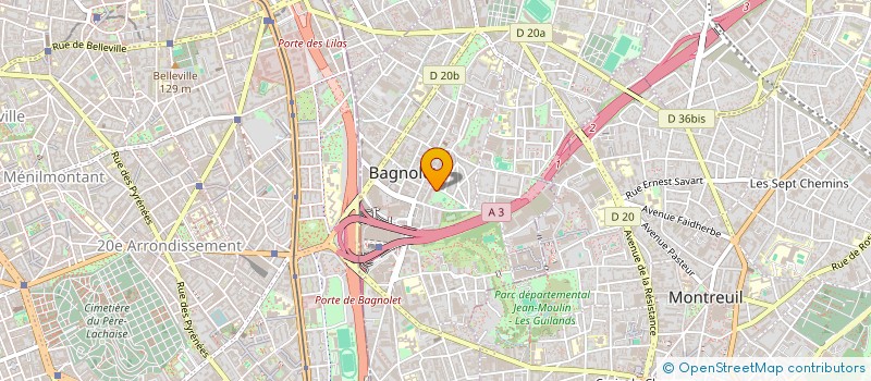localisation de l'entreprise MONSIEUR JEAN-DANIEL PELLEN à BAGNOLET