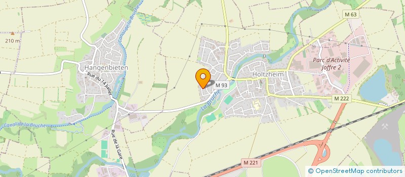 localisation de l'entreprise MONSIEUR JEAN DANIEL RIFF  HOLTZHEIM