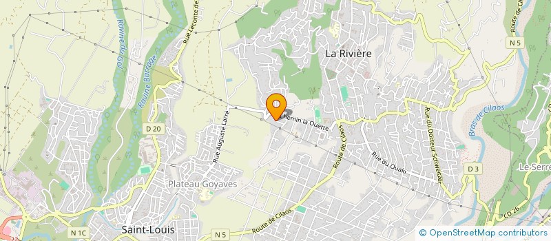 localisation de l'entreprise MONSIEUR JEAN DANIEL RIVIERE à SAINT-LOUIS
