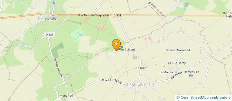 localisation de l'entreprise MONSIEUR JEAN-DANIEL SAILLARD  SAINTE-GENEVIEVE