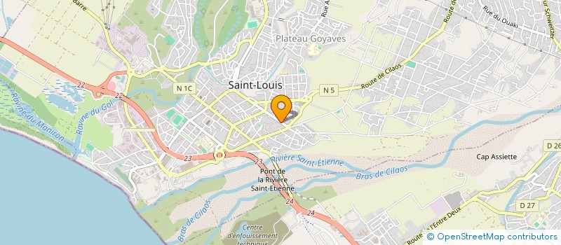 localisation de l'entreprise MONSIEUR JEAN DANIL BADAMIA à SAINT-LOUIS