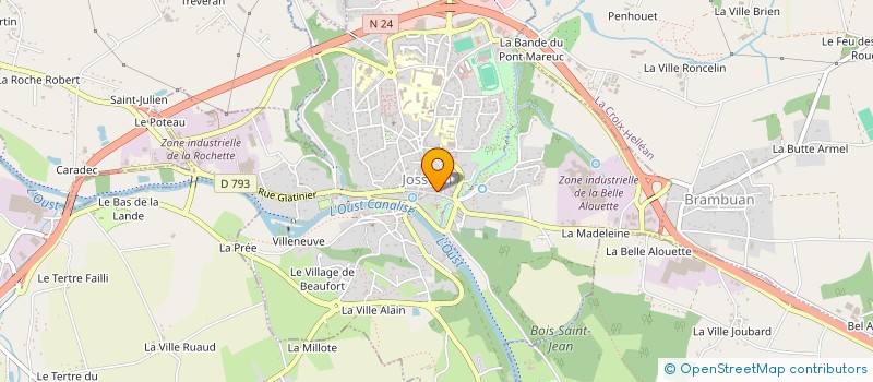 localisation de l'entreprise MONSIEUR JEAN DANY à JOSSELIN