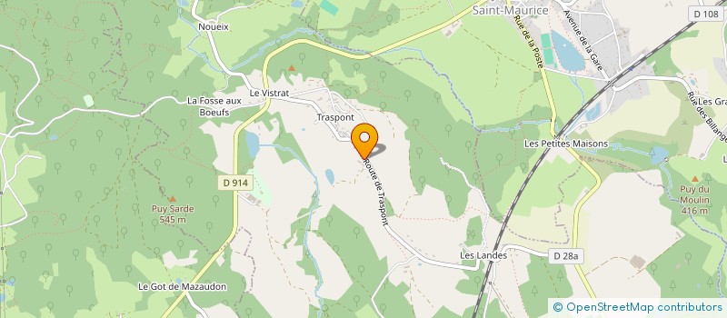 localisation de l'entreprise MONSIEUR JEAN DARCHY  SAINT-LAURENT-LES-EGLISES