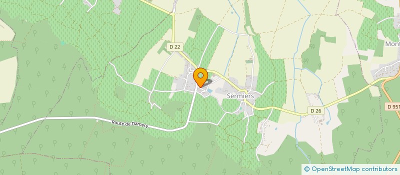localisation de l'entreprise MONSIEUR JEAN DARDELET  SERMIERS