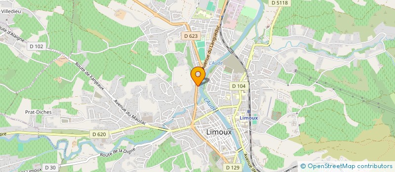 localisation de l'entreprise MONSIEUR JEAN DARDIE à LIMOUX