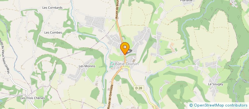 localisation de l'entreprise MONSIEUR JEAN DARRAGON  LES ABRETS-EN-DAUPHINE