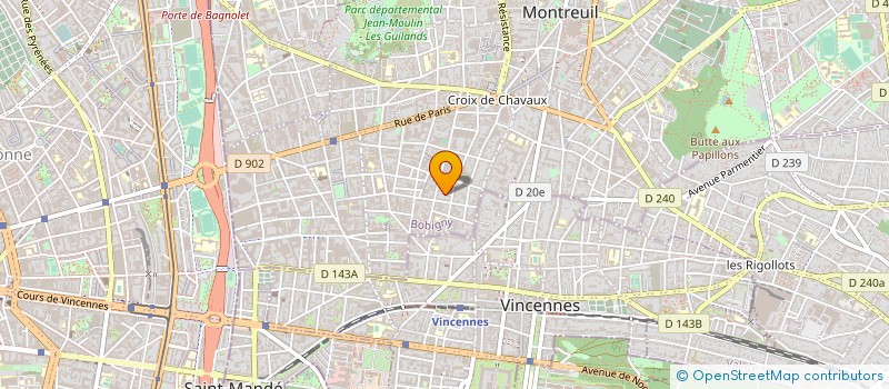 localisation de l'entreprise MONSIEUR JEAN DARRE  MONTREUIL