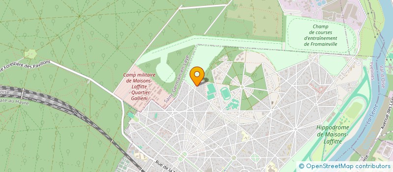 localisation de l'entreprise MONSIEUR JEAN DAUBIN  MAISONS-LAFFITTE