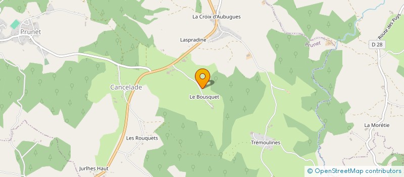 localisation de l'entreprise MONSIEUR JEAN DAUDE à PRUNET