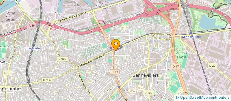 localisation de l'entreprise MONSIEUR JEAN DAUPHIN à GENNEVILLIERS