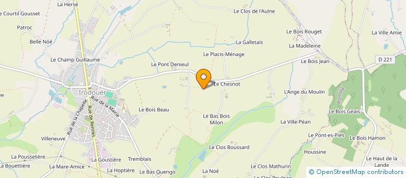 localisation de l'entreprise MONSIEUR JEAN DAUVERGNE à IRODOUER