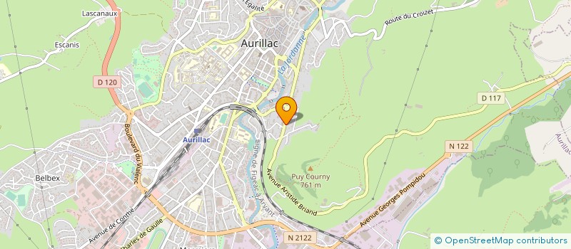 localisation de l'entreprise MONSIEUR JEAN DAUZET à AURILLAC