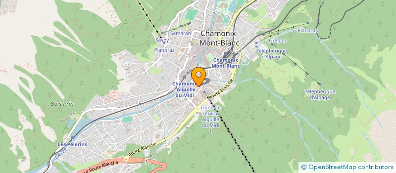 localisation de l'entreprise MONSIEUR JEAN DAVAINE  CHAMONIX-MONT-BLANC