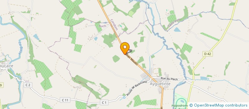 localisation de l'entreprise MONSIEUR JEAN DAVANT  AYGUETINTE