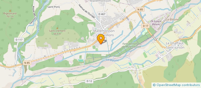 localisation de l'entreprise MONSIEUR JEAN DAVID  MALLEMOISSON