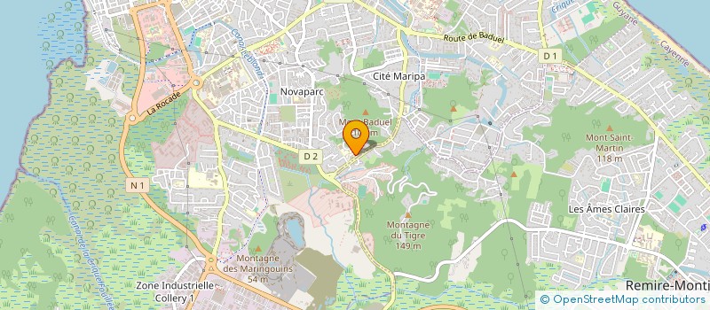 localisation de l'entreprise MONSIEUR JEAN DAVID  CAYENNE