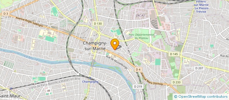 localisation de l'entreprise MONSIEUR JEAN-DAVID BARTY à CHAMPIGNY-SUR-MARNE