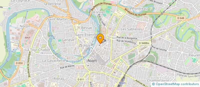 localisation de l'entreprise MONSIEUR JEAN-DAVID BERNARD  NIORT