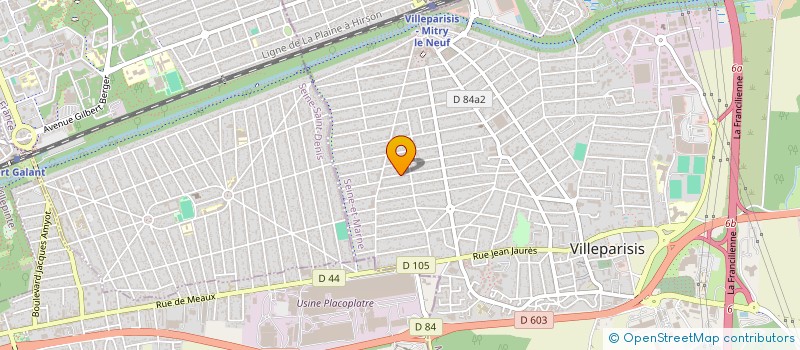 localisation de l'entreprise MONSIEUR JEAN DAVID BOSSE  VILLEPARISIS