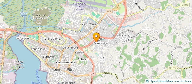 localisation de l'entreprise MONSIEUR JEAN DAVID CASTOR  LES ABYMES