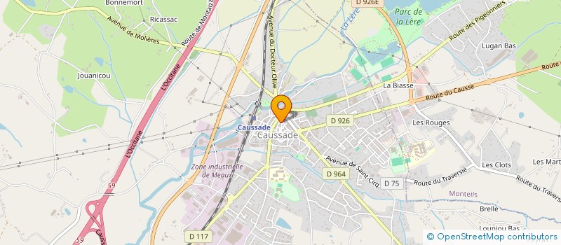 localisation de l'entreprise MONSIEUR JEAN-DAVID CLOUET à CAUSSADE