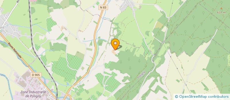 localisation de l'entreprise MONSIEUR JEAN-DAVID DANIEL  POLIGNY