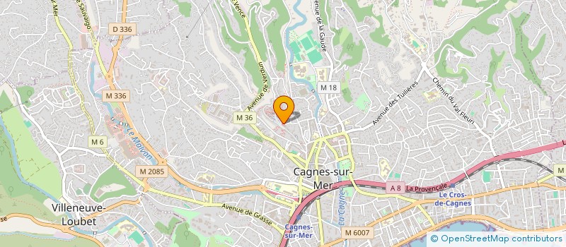 localisation de l'entreprise MONSIEUR JEAN-DAVID DURIEUX à CAGNES-SUR-MER