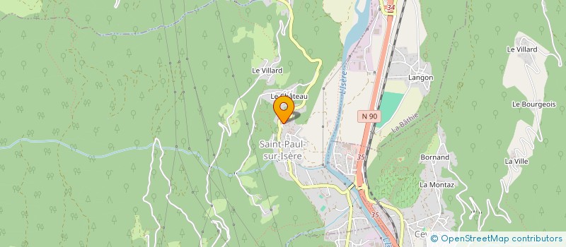 localisation de l'entreprise MONSIEUR JEAN-DAVID PINEL  SAINT-PAUL-SUR-ISERE