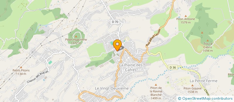 localisation de l'entreprise MONSIEUR JEAN DAVID RIVIERE  LE TAMPON