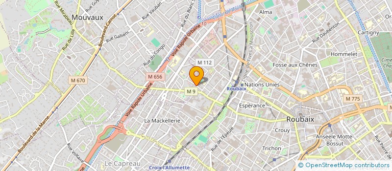 localisation de l'entreprise MONSIEUR JEAN-DAVID SORO à ROUBAIX