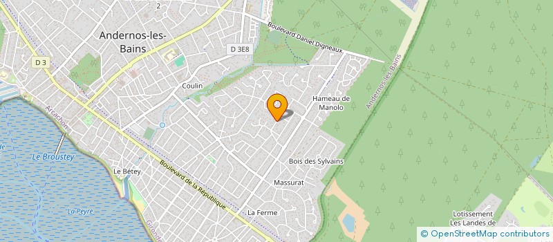 localisation de l'entreprise MONSIEUR JEAN DE ANTON  ANDERNOS-LES-BAINS