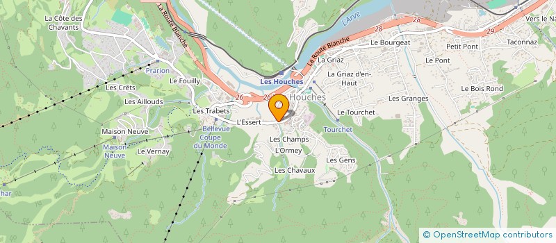 localisation de l'entreprise MONSIEUR JEAN DE BOULARD  LES HOUCHES