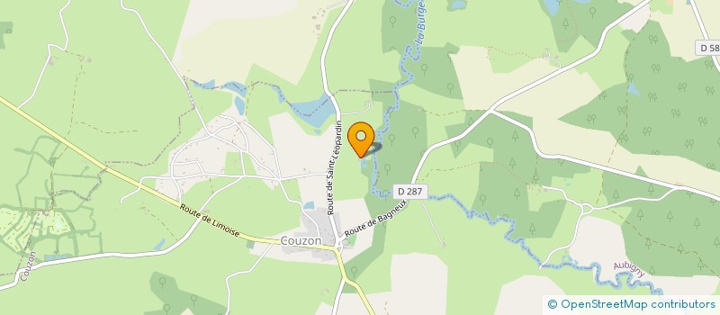 localisation de l'entreprise MONSIEUR JEAN DE CHAVAGNAC  COUZON