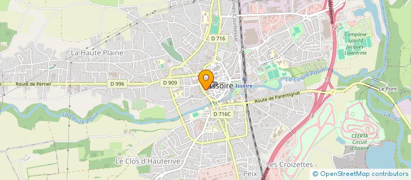 localisation de l'entreprise MONSIEUR JEAN DE CLERCQ à ISSOIRE