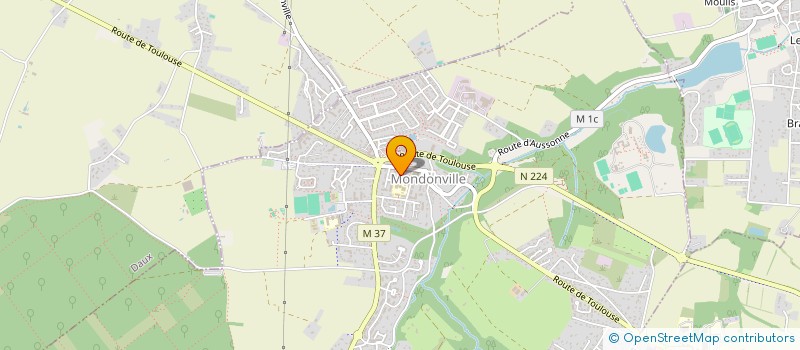 localisation de l'entreprise MONSIEUR JEAN DE FONDAUMIERE  MONDONVILLE