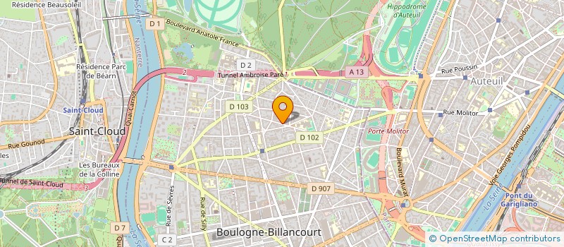 localisation de l'entreprise MONSIEUR JEAN DE FRAGUIER à BOULOGNE-BILLANCOURT