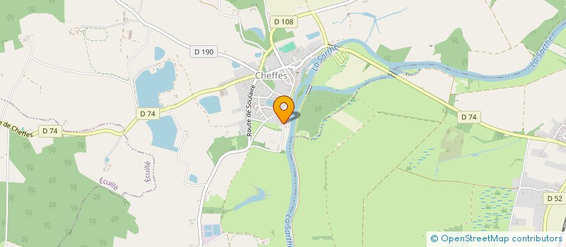 localisation de l'entreprise MONSIEUR JEAN DE LA SELLE  CHEFFES