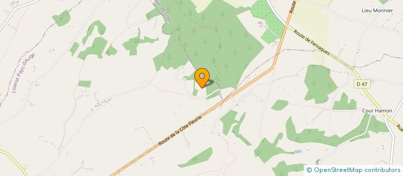 localisation de l'entreprise MONSIEUR JEAN DE LESQUEN DU PLESSIS-CASSO  LIVAROT-PAYS-D'AUGE