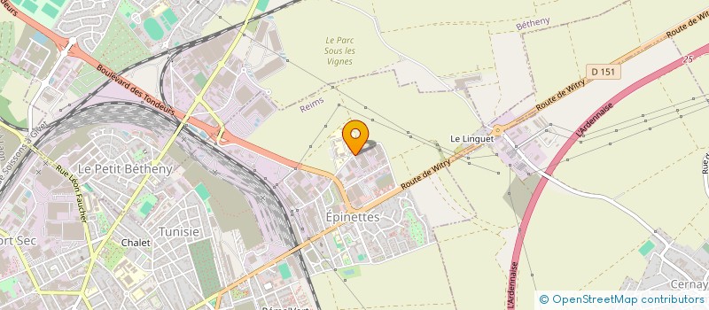 localisation de l'entreprise MONSIEUR JEAN DE MANDAT DE GRANCEY  REIMS