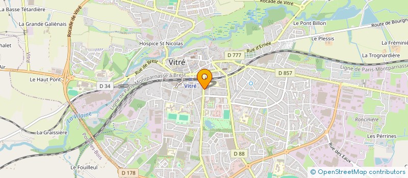 localisation de l'entreprise MONSIEUR JEAN DE MONCUIT DE BOISCUILLE  VITRE