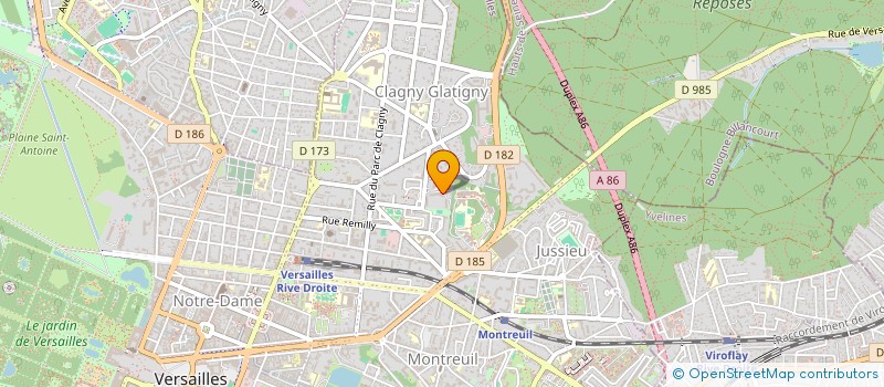 localisation de l'entreprise MONSIEUR JEAN DE MONTARD à VERSAILLES