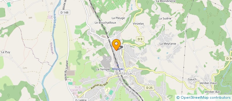 localisation de l'entreprise MONSIEUR JEAN DE OLIVEIRA à ALLASSAC