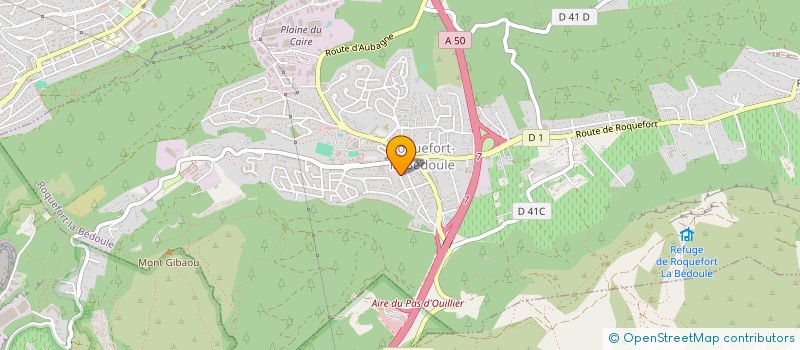 localisation de l'entreprise MONSIEUR JEAN DE ROSNAY  ROQUEFORT LA BEDOULE