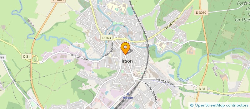 localisation de l'entreprise MONSIEUR JEAN DE WILDE  HIRSON