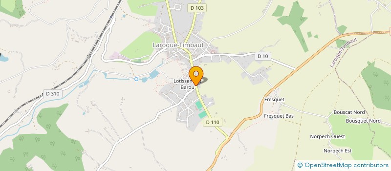 localisation de l'entreprise MONSIEUR JEAN DE ZAGRODZKI SYROKOMLA  LAROQUE-TIMBAUT