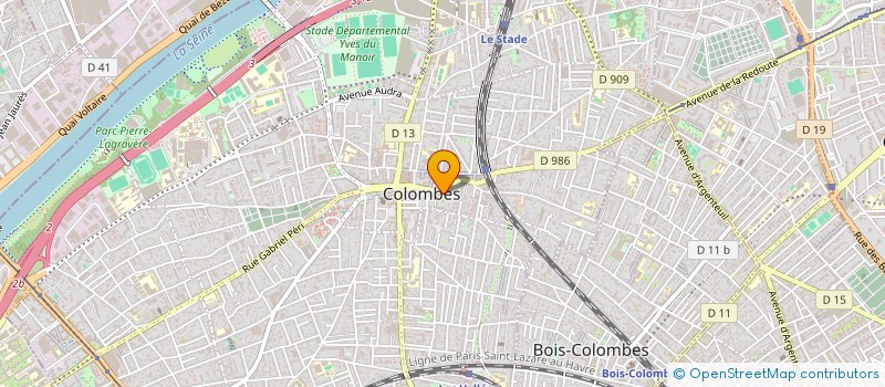 localisation de l'entreprise MONSIEUR JEAN DEBARBAT  COLOMBES