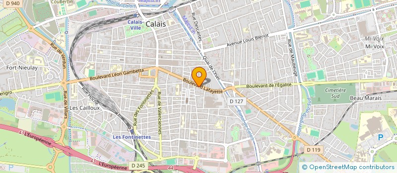 localisation de l'entreprise MONSIEUR JEAN DEBERT  CALAIS