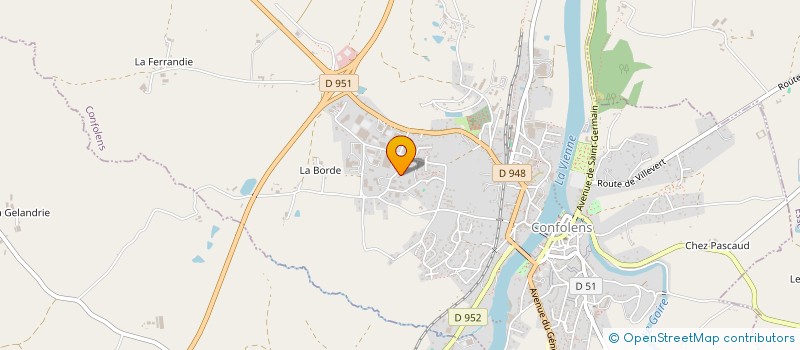 localisation de l'entreprise MONSIEUR JEAN DEBIAIS à CONFOLENS